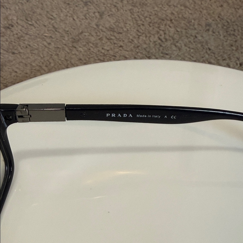 Prada Men's Black Rectangular Glasses - image 3